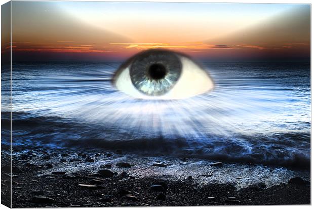 Eye of the ocean Canvas Print by Simon West