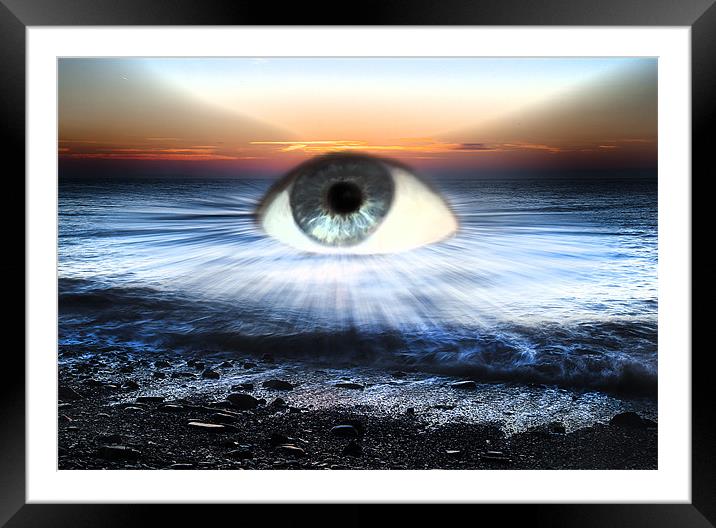 Eye of the ocean Framed Mounted Print by Simon West