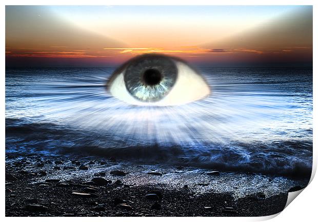 Eye of the ocean Print by Simon West