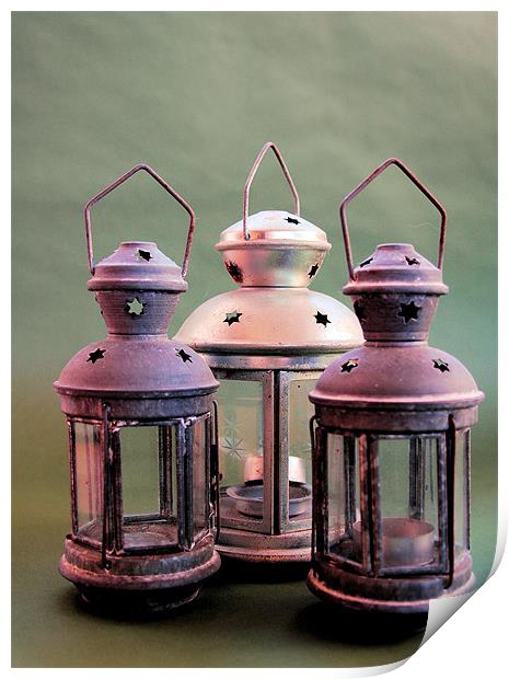 Lantern - Candle holder  Print by Kipli Joni