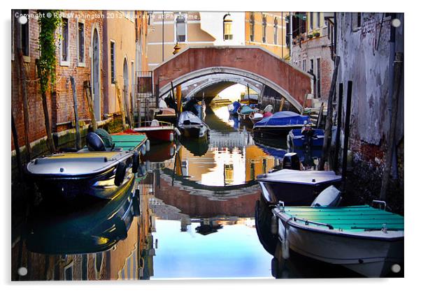Reflections of Venice Acrylic by Rob Washington