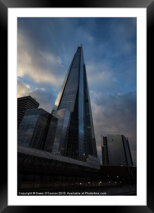 The Shard Framed Mounted Print by Dawn O'Connor