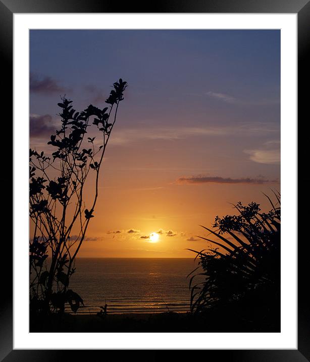Nearing Sunset in Costa Rica Framed Mounted Print by james balzano, jr.