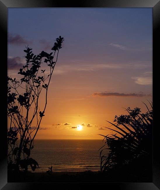 Nearing Sunset in Costa Rica Framed Print by james balzano, jr.