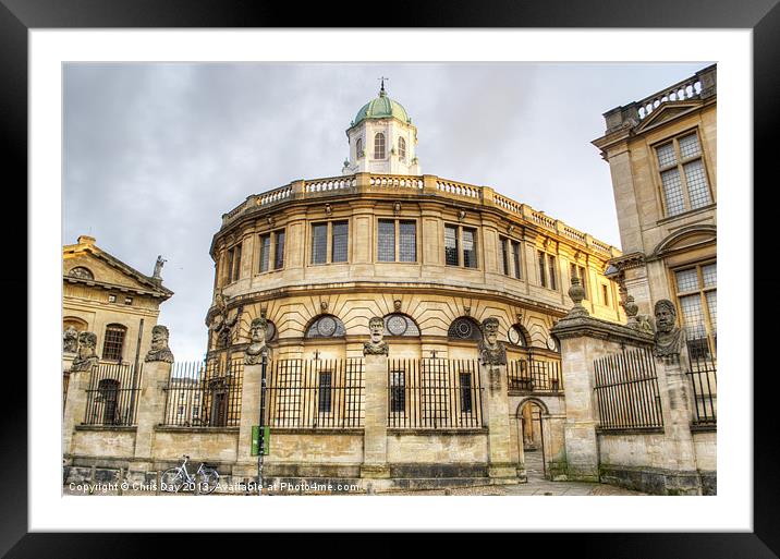 Sheldonian Theatre Oxford Framed Mounted Print by Chris Day