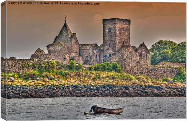 Medieval Inchcolm Abbey Canvas Print by Valerie Paterson