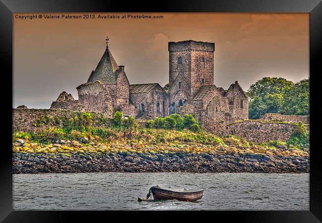 Medieval Inchcolm Abbey Framed Print by Valerie Paterson