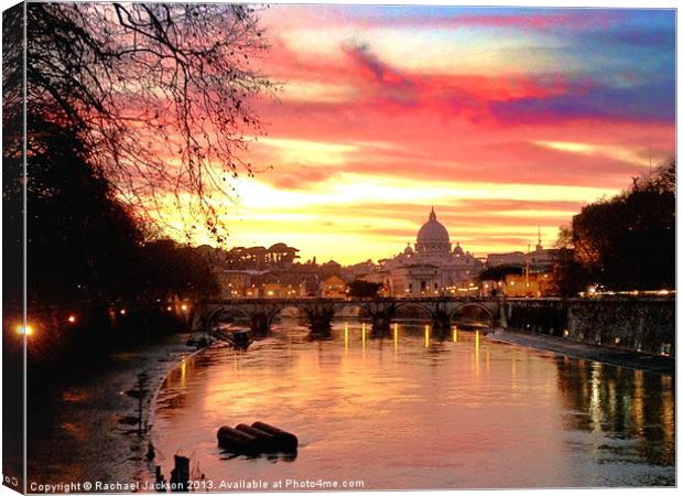Vatican sunset Canvas Print by Rachael Hood