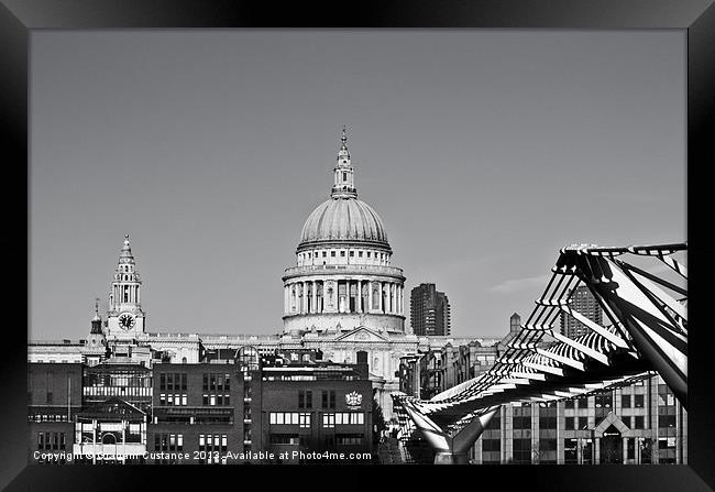 St Pauls Cathedral Framed Print by Graham Custance