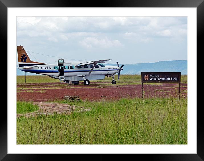 Mara Serena Air Strip Framed Mounted Print by Tony Murtagh