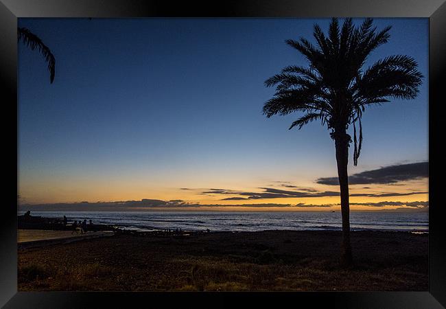 Tenerife Sunset Framed Print by David Shackle