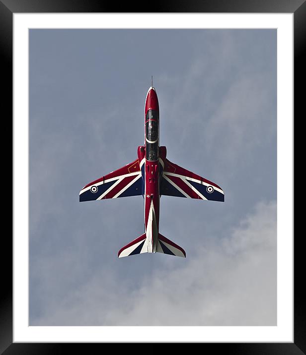 RAF Union Jack Display Hawk Framed Mounted Print by Keith Campbell