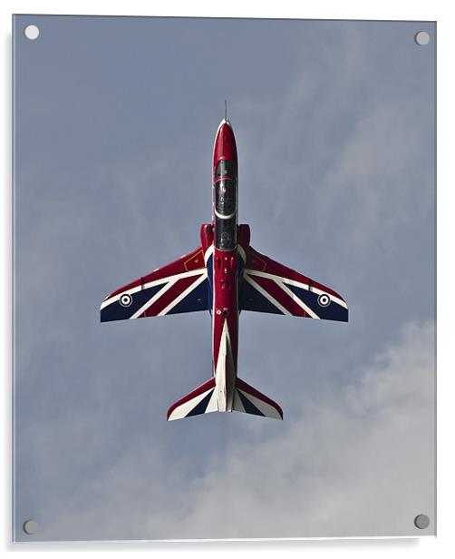 RAF Union Jack Display Hawk Acrylic by Keith Campbell