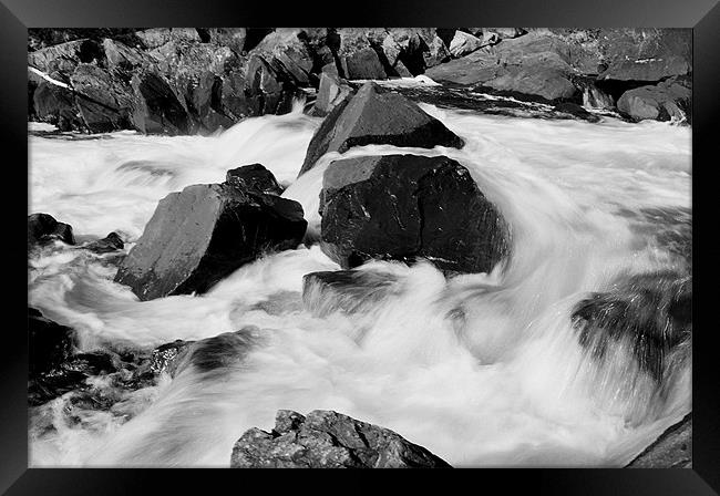 Rushing water  Framed Print by Donna-Marie Parsons