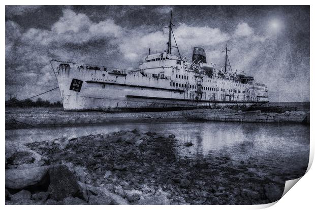Duke of Lancaster - Ghost Ship Print by Ian Mitchell