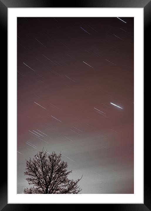Star trails Framed Mounted Print by