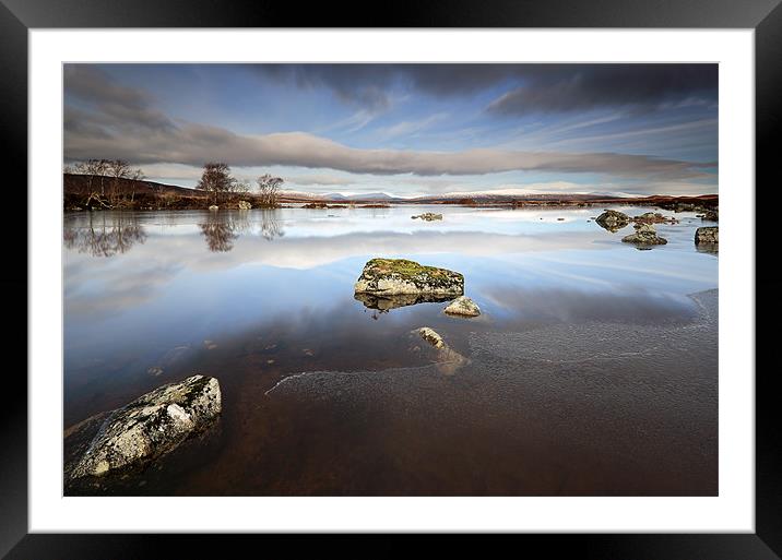 Lochan na h-Achlaise Framed Mounted Print by Grant Glendinning