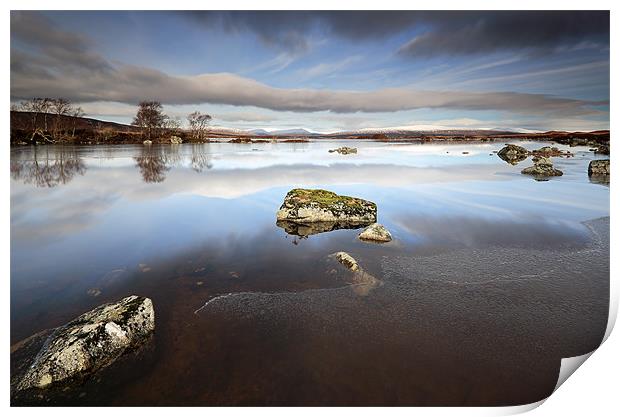 Lochan na h-Achlaise Print by Grant Glendinning