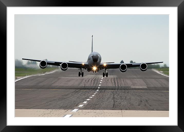 Head on KC-135 Framed Mounted Print by Rachel & Martin Pics