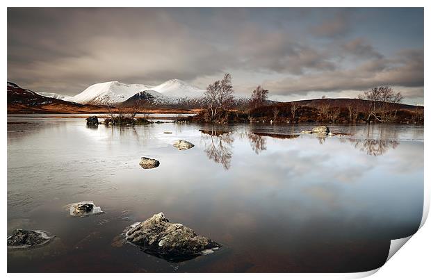 Lochan na h-Achlaise Print by Grant Glendinning