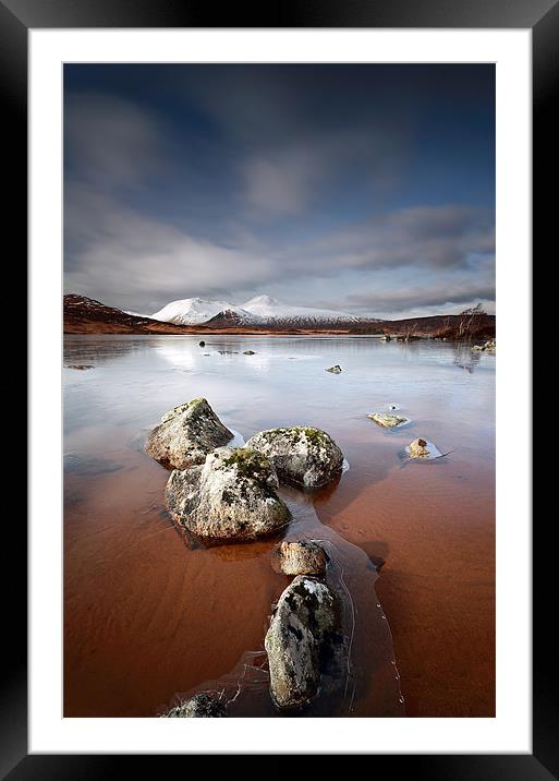 Lochan na h-Achlaise Framed Mounted Print by Grant Glendinning