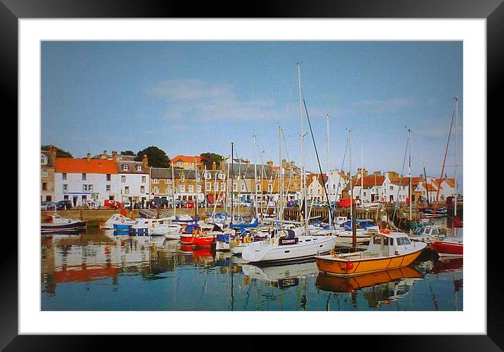 anstruthers harbor Framed Mounted Print by dale rys (LP)