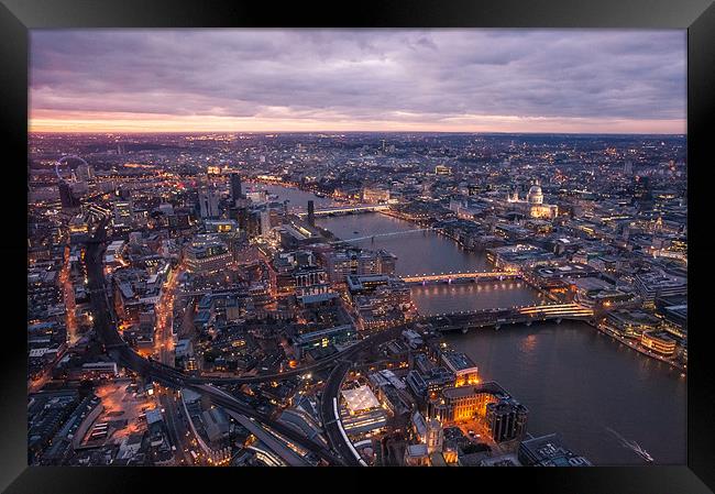 The View from The Shard Framed Print by Junwei Chu