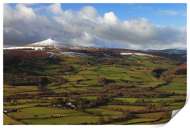Sugar Loaf brecon beacons wales Print by simon powell