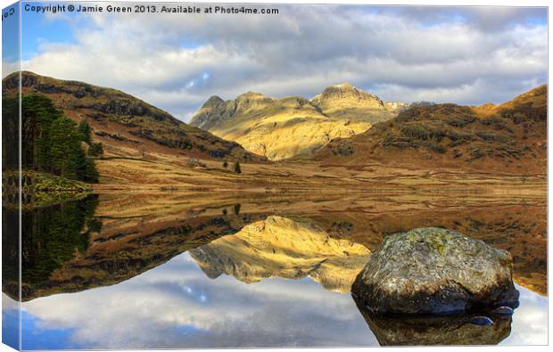 Blea Tarn Canvas Print by Jamie Green