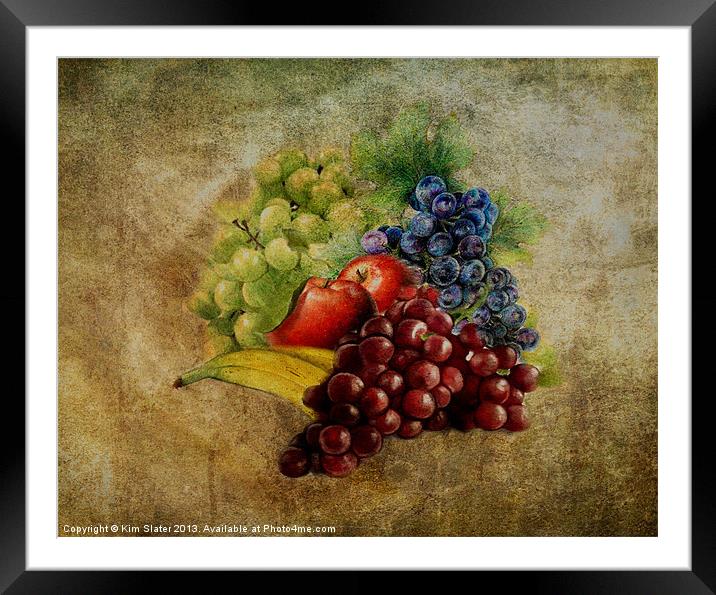 Fruit Framed Mounted Print by Kim Slater