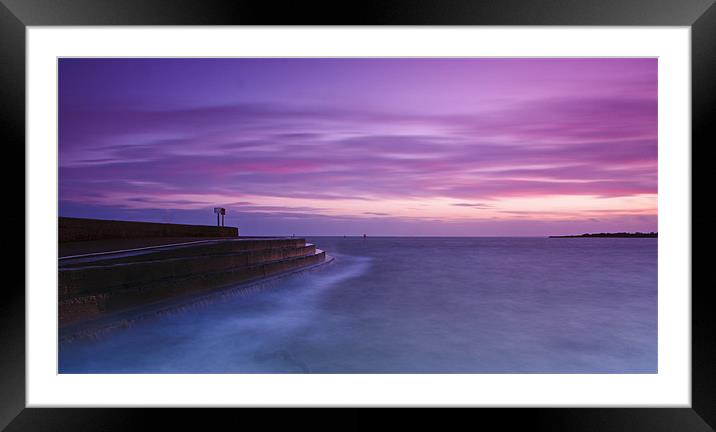 pastel sky Framed Mounted Print by mark pettican