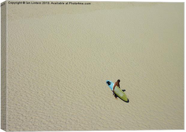 A Long Day Surfing Canvas Print by Ian Lintern