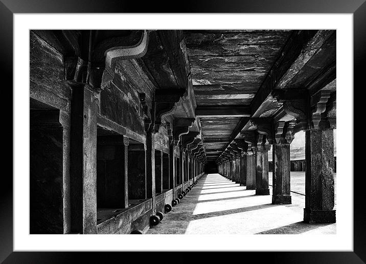 Black and White Perspective Framed Mounted Print by Jacqi Elmslie