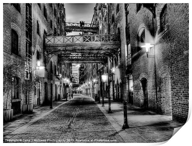 Shad Thames - London Print by Colin Williams Photography