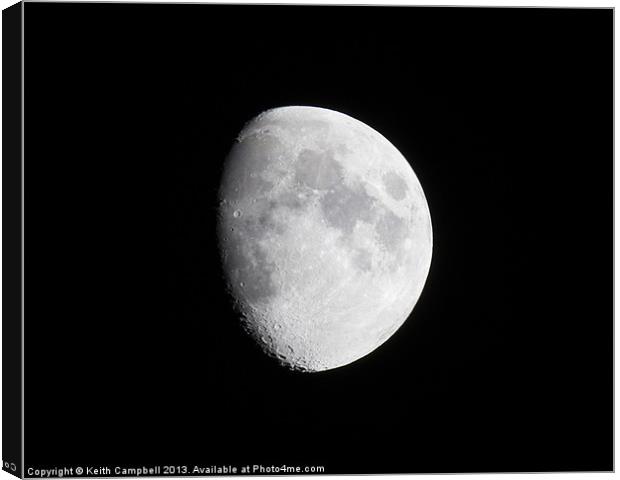 The Moon Canvas Print by Keith Campbell
