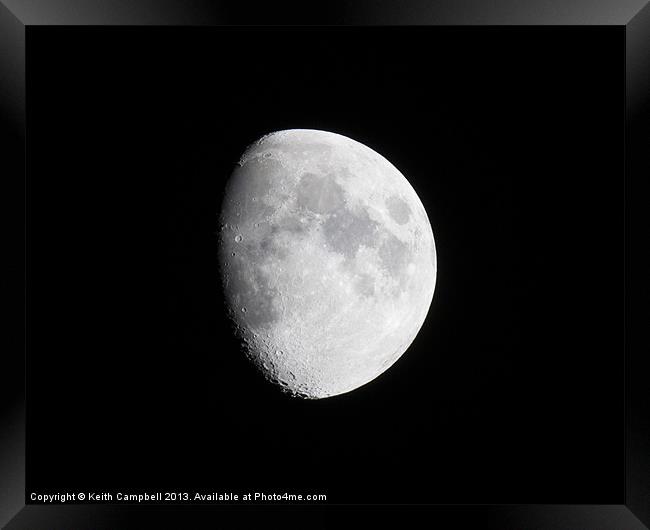 The Moon Framed Print by Keith Campbell