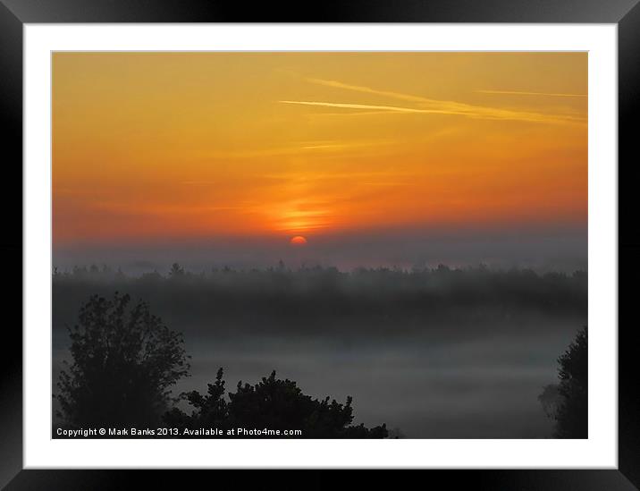 A New Day Framed Mounted Print by Mark  F Banks