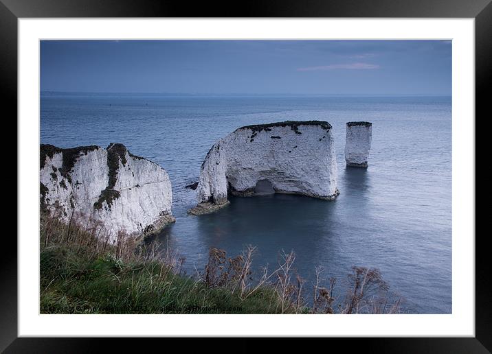 Old Harry Framed Mounted Print by Phil Wareham