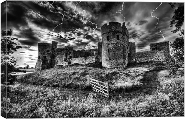 Storm the Castle An Epic Battle Against Nature Canvas Print by Steve Purnell
