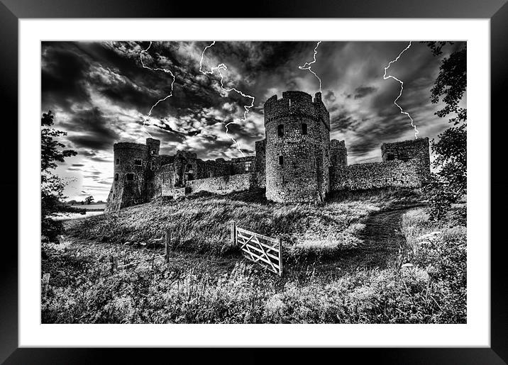 Storm the Castle An Epic Battle Against Nature Framed Mounted Print by Steve Purnell