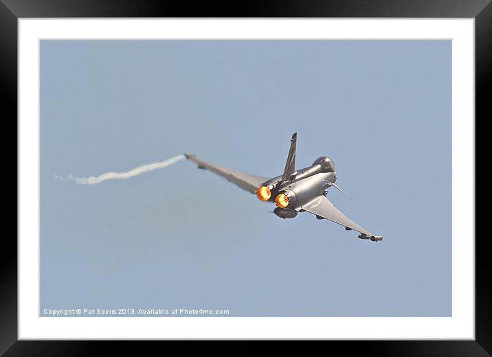 RAF Typhoon on the Break Framed Mounted Print by Pat Speirs