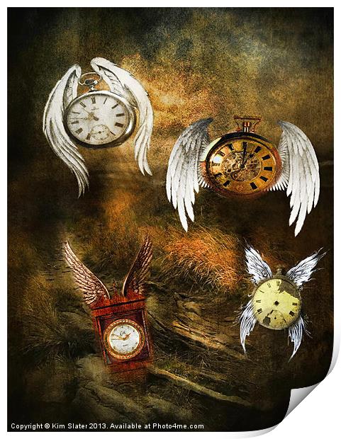 Time Flys Print by Kim Slater
