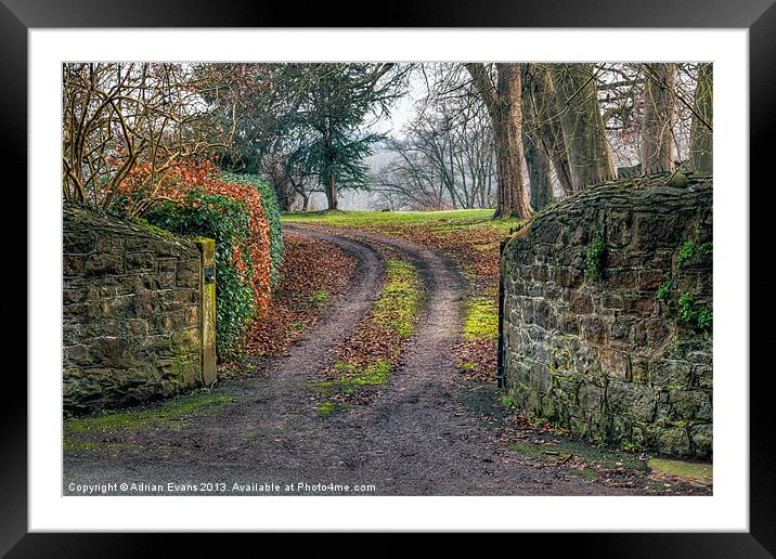 Gateway to Autumn Framed Mounted Print by Adrian Evans