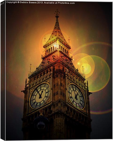 Big Ben Clock Canvas Print by Lady Debra Bowers L.R.P.S