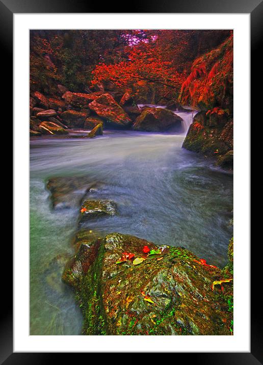 Watersmeet Lynton & Lynmouth Framed Mounted Print by Stephen Walters