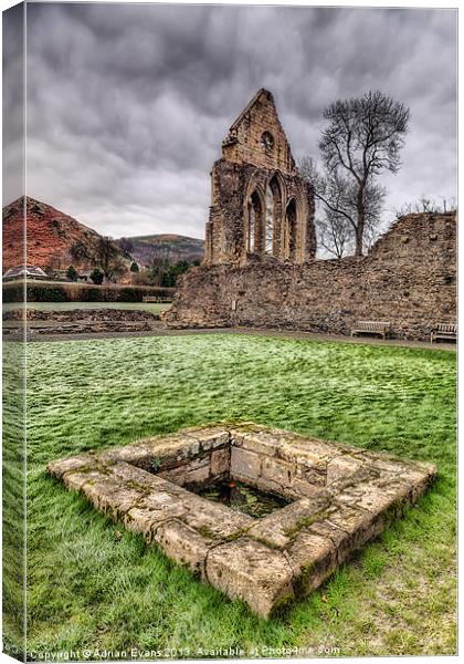 Abbey Well Canvas Print by Adrian Evans