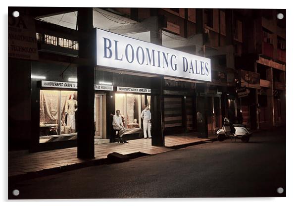 Quite night at Blooming Dales Goa Acrylic by Arfabita  