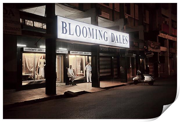 Quite night at Blooming Dales Goa Print by Arfabita  