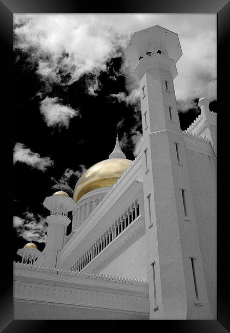 JameAsr Hassanil Bolkiah Mosque Framed Print by Michael Thompson