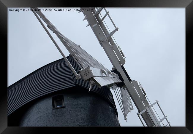 Brixton Windmill Framed Print by John Basford